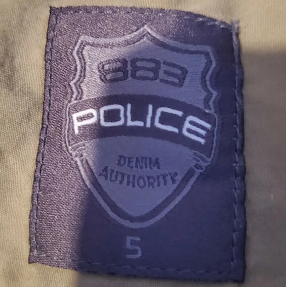 Police 883 KRIOS Shirt sand military chore utility work shortsleeve Mens 5 L - Picture 9 of 11